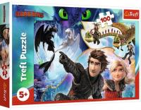 Пазли Trefl - Як приборкати дракона? В країні драконів 100 елементів (16392)