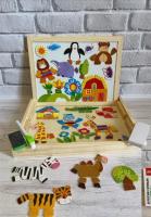 Магнітна гра із двосторонньою дошкою Fun Game Тварини (99183)