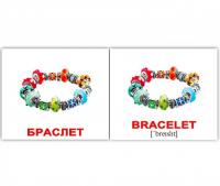 Набір міні карток Аксесуари/Accessories 40 шт Англо-українські Вундеркінд з пелюшок методика Домана 