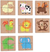 Магнітні пазли Viga Toys Звірятка 32 елементи (50722) 