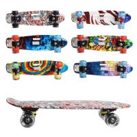  Скейт GSK-0016/1 пластик.прінт з 2х сторін з ручкою