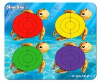 Дерев'яний сортер з картками завданнями Черепашки, Ань-Янь (ПСД138) 