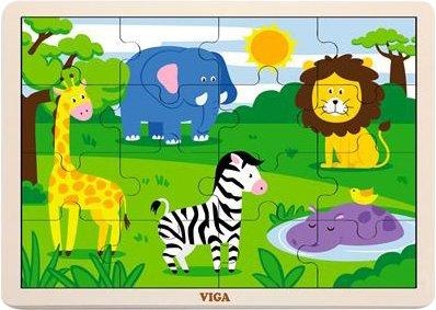 Дерев'яний пазл Viga Toys В Африці 16 елементів (51449)