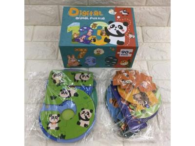 Дерев'яна іграшка Пазли склади цифру  MD2722