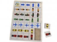 ДЕРЕВ'ЯНИЙ ПАЗЛ-ВЛАДКА ВКАЖІТЬ НАПРЯМ - 1. РОЗМІР 33Х24