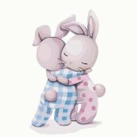 Картина по номерам - Обіймашки (КНО2337)  30*30см