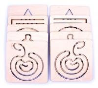 Набір змінних трафаретів для міжпівкульної дошки (1-й рівень) / Міжпівкульні трафарети, Розумний Лис 90118 