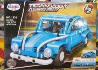 Конструктор 1136 ретро машина 2в1, 314 деталей