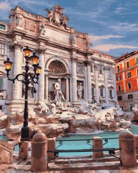 Картина за номерами. Brushme "Фонтан Ді Треві Рим" GX29709