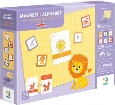 Магнітний алфавіт Dodo Англійський 166 елементів (200214) 
