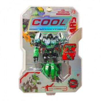 Дитячий робот-трансформер Динозавр Bambi, 13,5 см (Зелений) (FB166) 