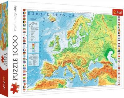 Пазли Trefl - Фізична карта Європи 1000 елементів (10605)
