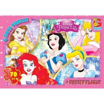 Пазли G-Toys Принцеси Дісней 70 элементов PD80