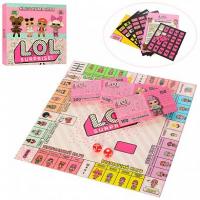 Настільна гра 848-35 (9шт) LOL, Монополія, ігрове поле, картки
