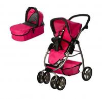 Коляска трансформер для ляльок Melogo рожева 9662