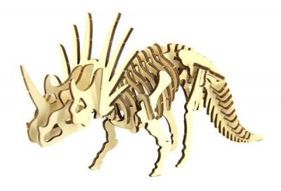 Дерев"яний 3D пазл Трицераптос