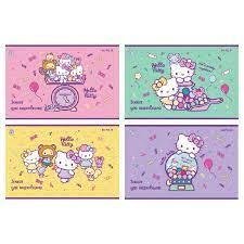 Альбом для малювання Kite Hello Kitty 12 аркушів скоба глітер (HK22-241)