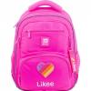 Шкільний рюкзак Kite Education Likee 38x29x16 см 14.5 л рожевий LK22-773S
