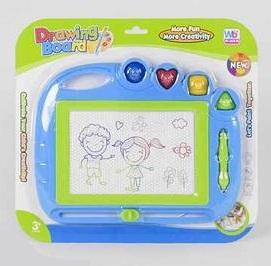 Дощечка для малювання 009-2057 , синій, з печатками, на аркуші