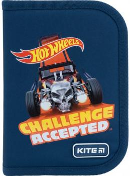 Пенал Kite 1 від., 1 відв., без наповнення "Hot Wheels", HW22-621