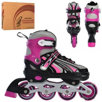 Роликові ковзани з підсвічуванням (35-38) Profi Kids (A4146-M-P)