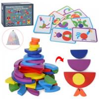 Дерев'яна іграшка Танграм MD 1710 фігурки, картки