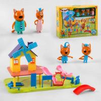 Будиночок три кота майданчик НМ - 183 (16/2) 4 фігурки персонажів, в коробці