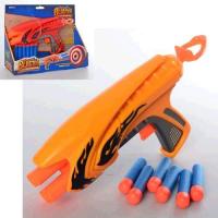 Пістолет FX6038 бластер 27,5см, м'які кулі 6шт, 2 кольори,  30-22-6,5см