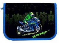 Пенал "Motobike", 1-яр з 2 відв., пустий, 21208C, CLASS