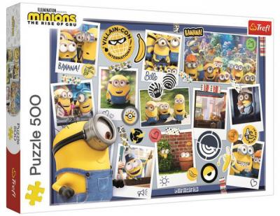 Пазли Trefl - Посіпаки. Божевільна колекція фотографій / Universal Despicable Me 3, 500 елементів (37390)
