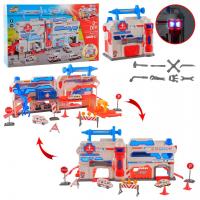 Паркінг арт. SK-599HA (18 шт./2) батар. пластик + метал,2 машинки в комплекті, світло,