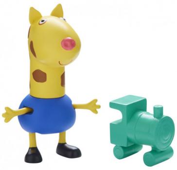 Фігурка Peppa Pig Жираф Джеральд з паровозиком (06771-2)