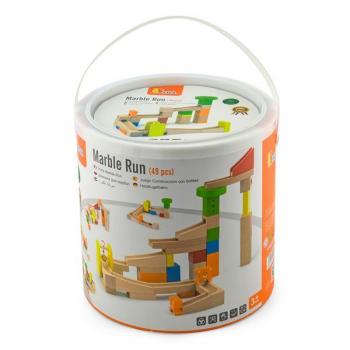 Дерев'яний ігровий набір Viga Toys Гірки для кульок (51619) 