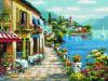 Алмазна живопис Rainbow Art Кафе на набережній (EJ491) 30 х 40 с
