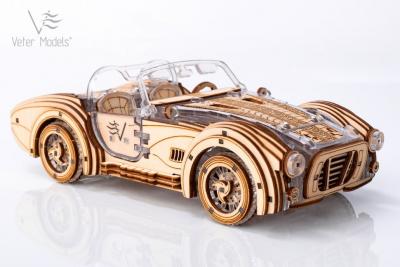 SPEEDSTER-V2. МЕХАНІЧНА ЗБІРНА 3Д МОДЕЛЬ РЕТРО АВТОМОБІЛЯ AKV-02