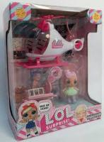 Ігровий набір Лялька ЛОЛ з вертольотом K5623