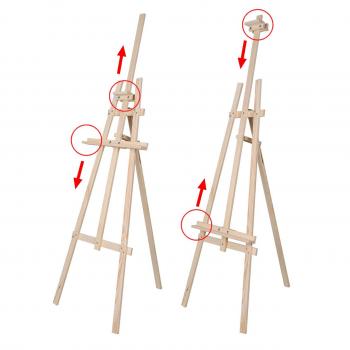 Мольберт для малювання тринога, дерев'яний