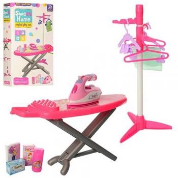 Набір побутової техніки 832 прасувальна дошка, вішалка, праска, світло