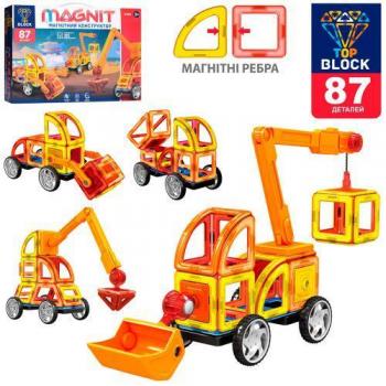 Конструктор магнітний будтехніка BT001 87дет