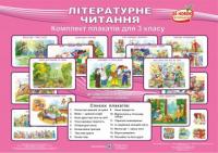 Комплект плакатів з літературного читання. 3 клас (До підруч. Савченко О.)