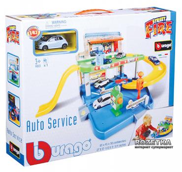 Ігровий набір Гараж Bburago (1:43) 2 рівні, 1 машинка (18-30039)
