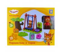 Ігровий набір-конструктор Три кота Карамелька в парку, 16 деталей (Т19754)