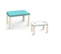 Столик дитячий+комплект для гри в аерохокей колір - бірюзовий 82 x 58 x 56 см DOLONI