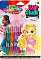 Олівці для волосся Colorino в блістері 5 стандартних відтінків (68659PTR)