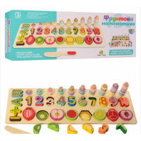 Дерев'яна іграшка "Фруктова математика", LimoToy, MD2284