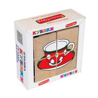 Кубики. Склади малюнок “Посуд”. T605