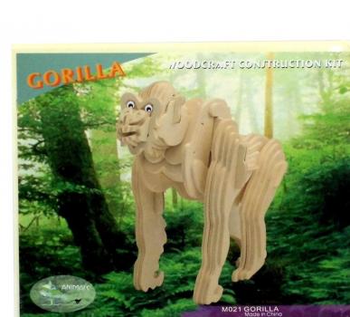 Дерев'яні 3D пазли Горила (М021)