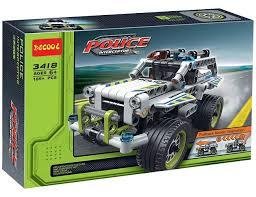 Конструктор Decool 3418 "Поліцейський патруль" 185 деталей.