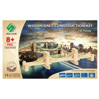 Конструктор P083 дерев'яні пазли 3D, міст, 143дет