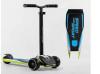 Самокат триколісний Best Scooter HW-00505 MAXI (6) знімне алюмінієве кермо, передні колеса PU 120х45мм. заднє 80х50мм, зі світлом, в коробці